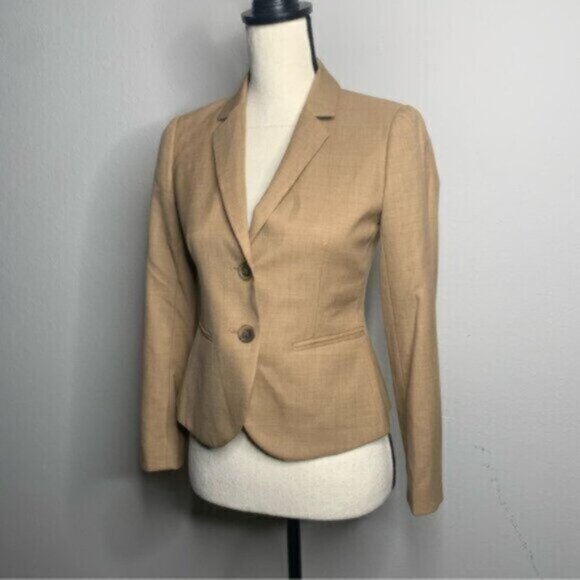 J. Crew Tan Wool Single Breasted Blazer - Picture 10 of 13